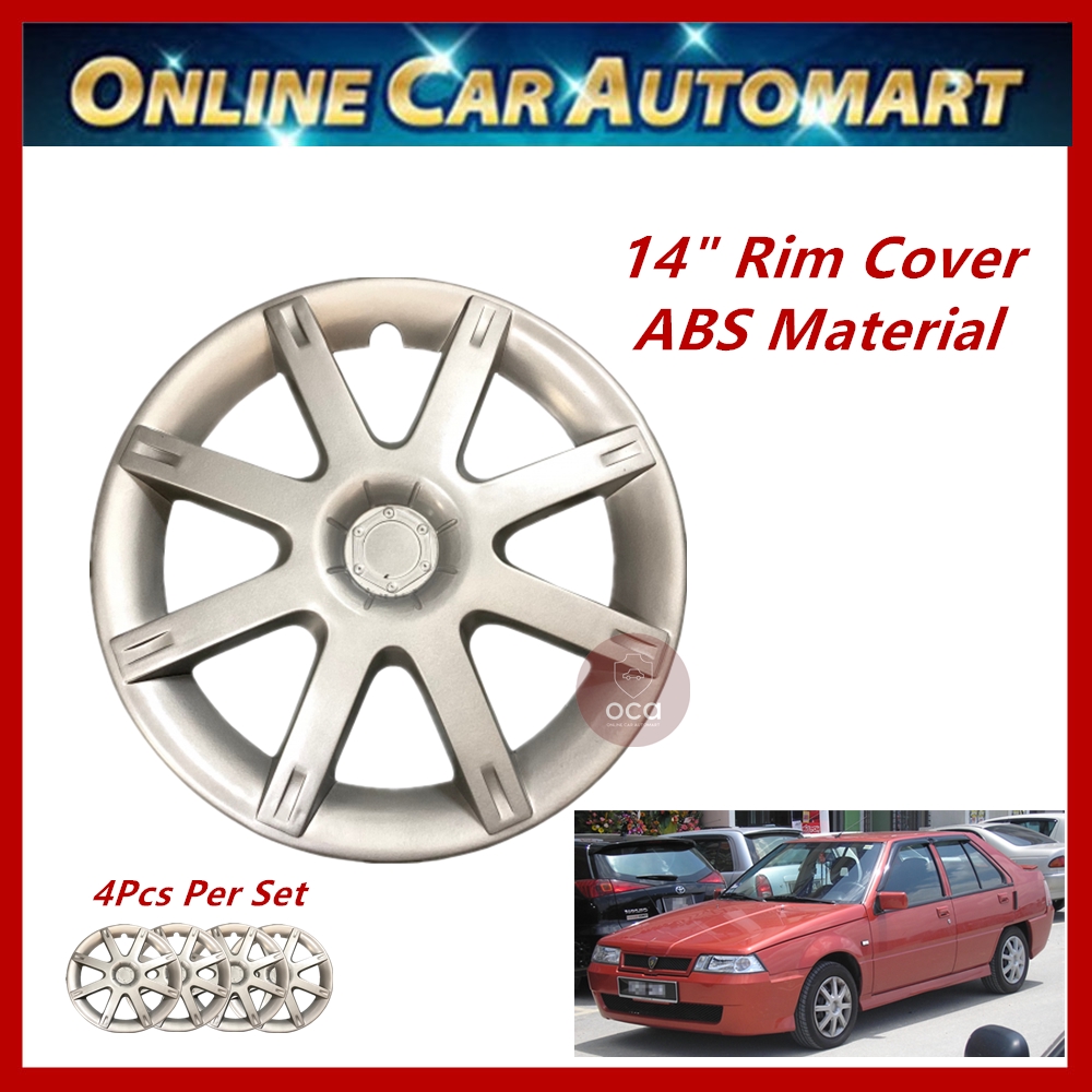 14 Inch Universal ABS Wheel Cover Rim Center Hub Caps Proton Saga 2 ...
