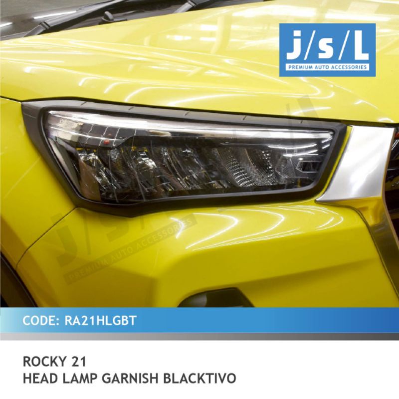 Hitam Garnish Headlamp Raize Rocky Blacktivo Black Doff Raize Rocky Jsl