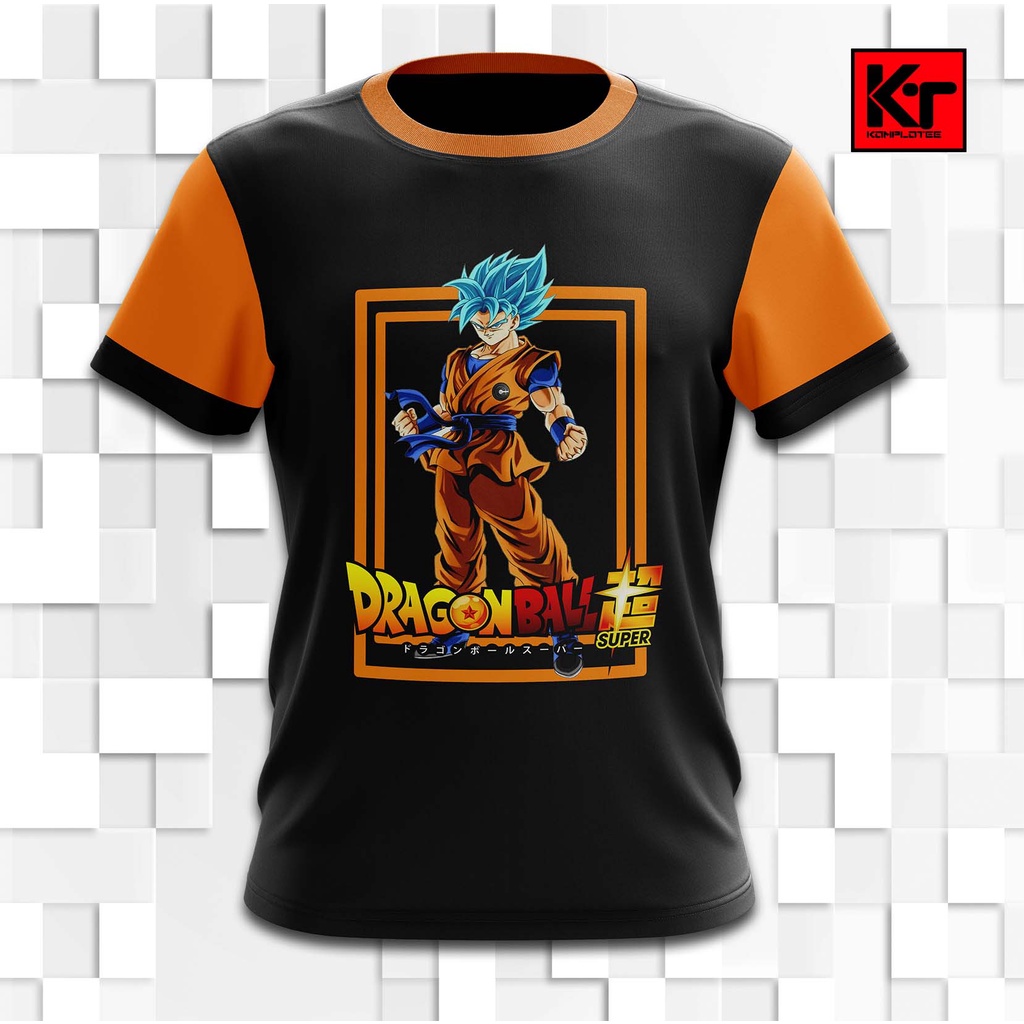 Dragon Ball Z T-shirt Goku Baju Anime Tshirt Saiz Besar Baju Lelaki Dan ...