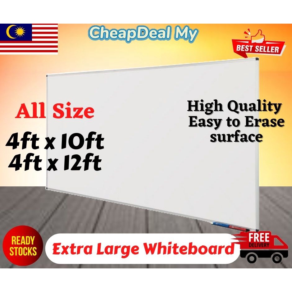 Whiteboard EXTRA LARGE Whiteboard Board 4x10 4x12 normal frame