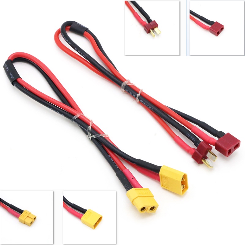 2 Pack Mannelijke XT60 naar 4.0 Banaan Plug RC Batterij Laadkabel 14AWG
