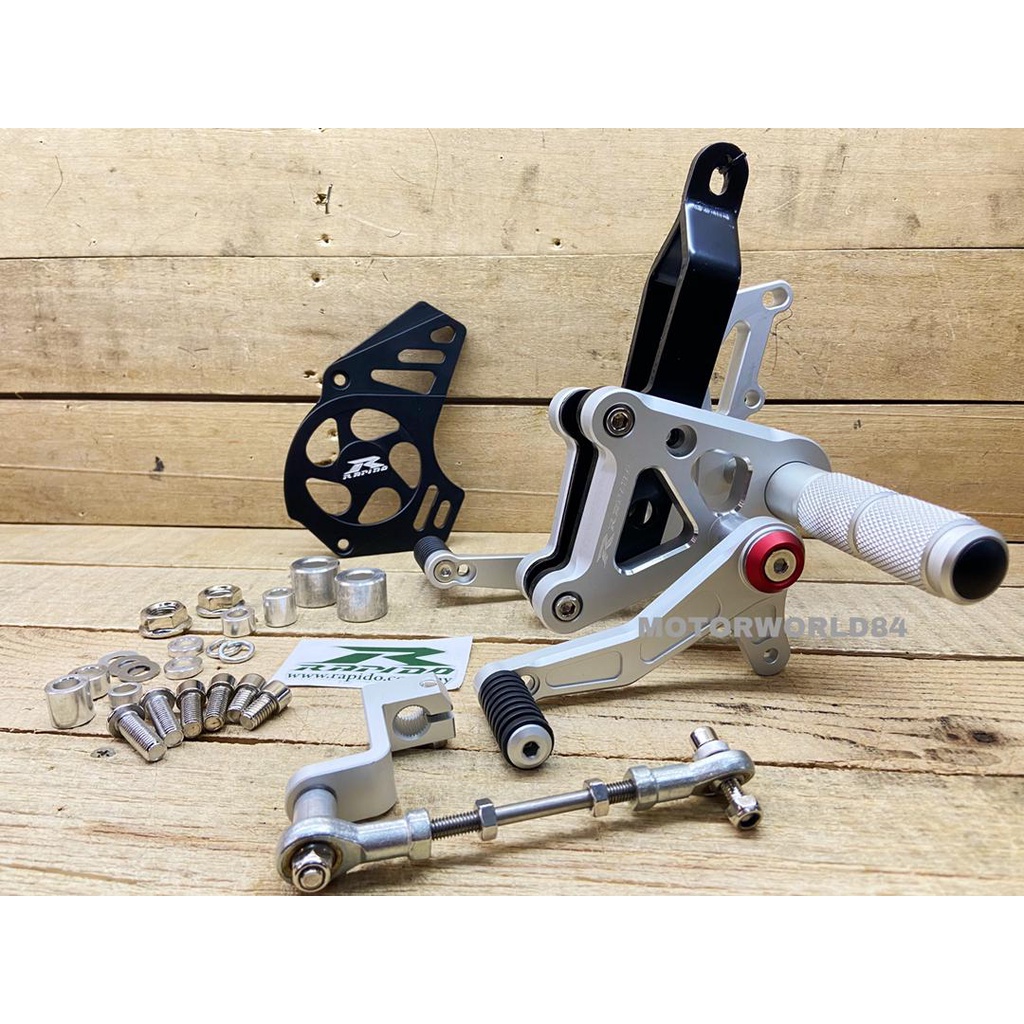 RACING FOOTREST V.1 Y16ZR / SINGLE FOOT REST RAPIDO YAMAHA y16 | Shopee ...