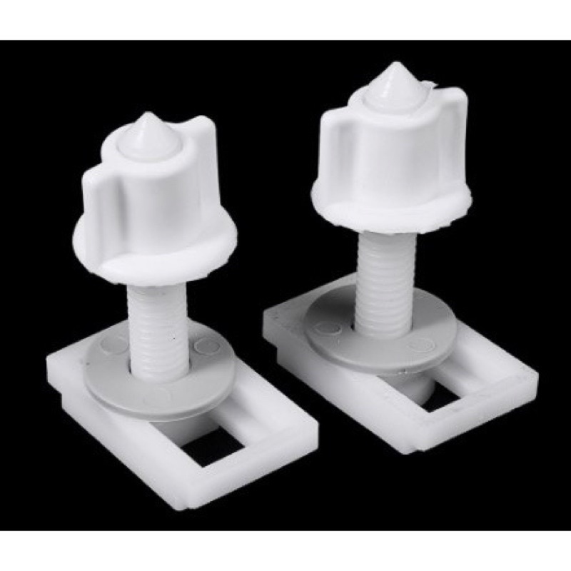 Toilet Seats Fitting PP Fasteners Kits Toilet Seat Hinges Replacement