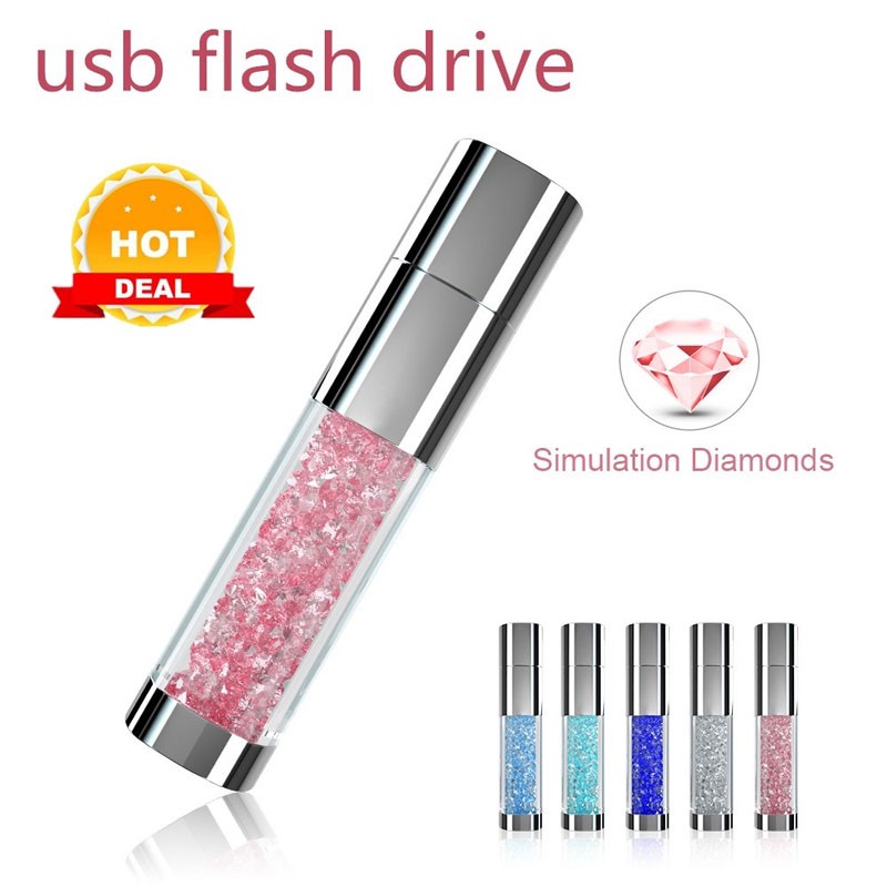 1TB Crystal USB Flash drive 128MB 64GB 32GB 16GB pendrive 8GB Custom ...