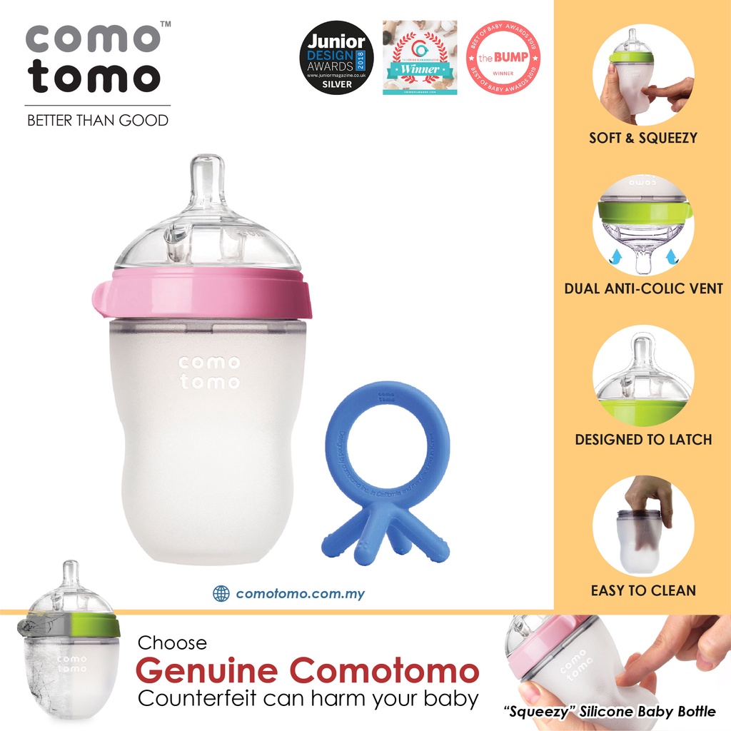 Comotomo Natural Feel AntiBacterial Heat Resistance Silicon Baby