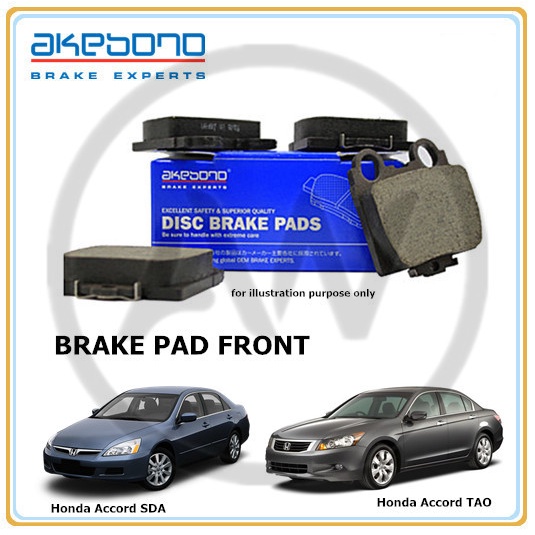 AKEBONO Japan Honda Accord CM SDA 2003-2007 Accord CP TAO 2008