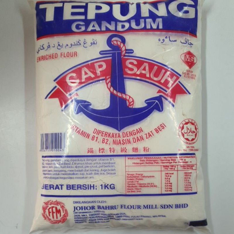 TEPUNG GANDUM CAP SAUH 1KG | Shopee Malaysia