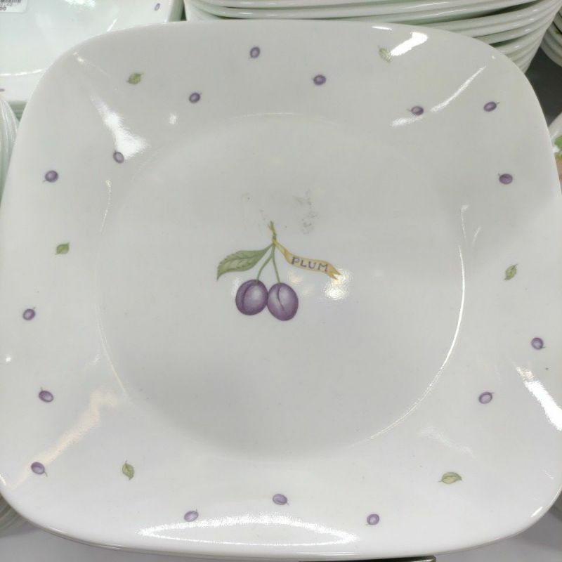 Corelle Square Dinner Plate (Plum) | Shopee Malaysia