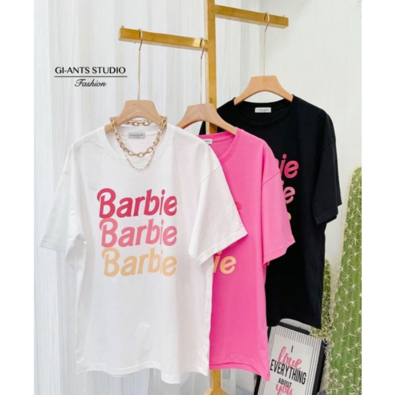 Giant Basic | Plain T-Shirt With "BARBIE" MOTIF | Original | Shopee ...