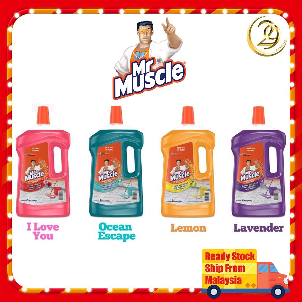 Mr Muscle Multi Purpose Cleaner with Assorted Fragrance (2L) Shopee