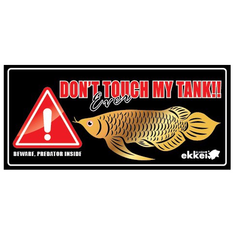 Dont Touch My Fish Quotes STICKER AQUARIUM DONT TOUCH MY TANK | Shopee