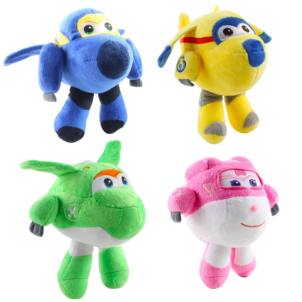 Super Wings Plush NEW 4 Kinds of Stuffed Super Wings Airplane ...