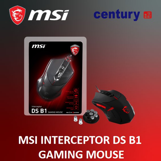 MSI INTERCEPTOR DS B1 GAMING MOUSE | Shopee Malaysia