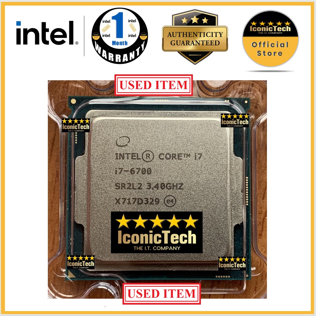 Used Item - - Intel Core i7-6700 6th Gen LGA 1151 Processor