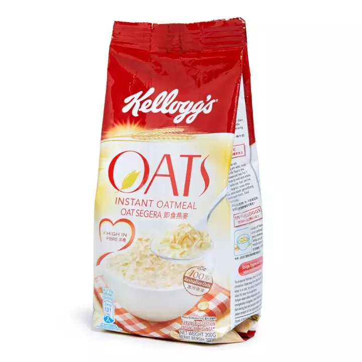 Kelloggs Instant Oats 200 g Shopee Malaysia
