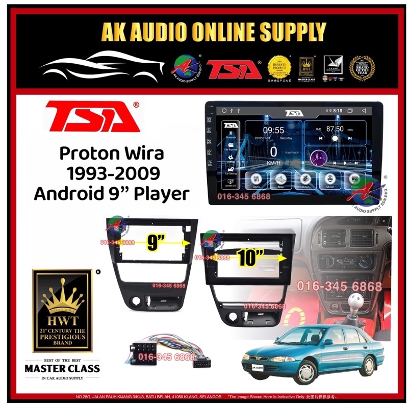 TSA Proton Wira 1993 - 2009 ( UP ) Android T3 9'' / 10'' inch Car ...