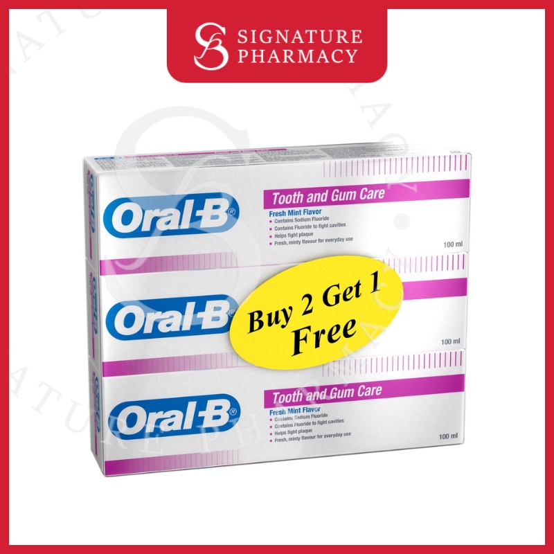 ORAL B TOOTH & GUM TOOTHPASTE 100ML B2F1 | Shopee Malaysia