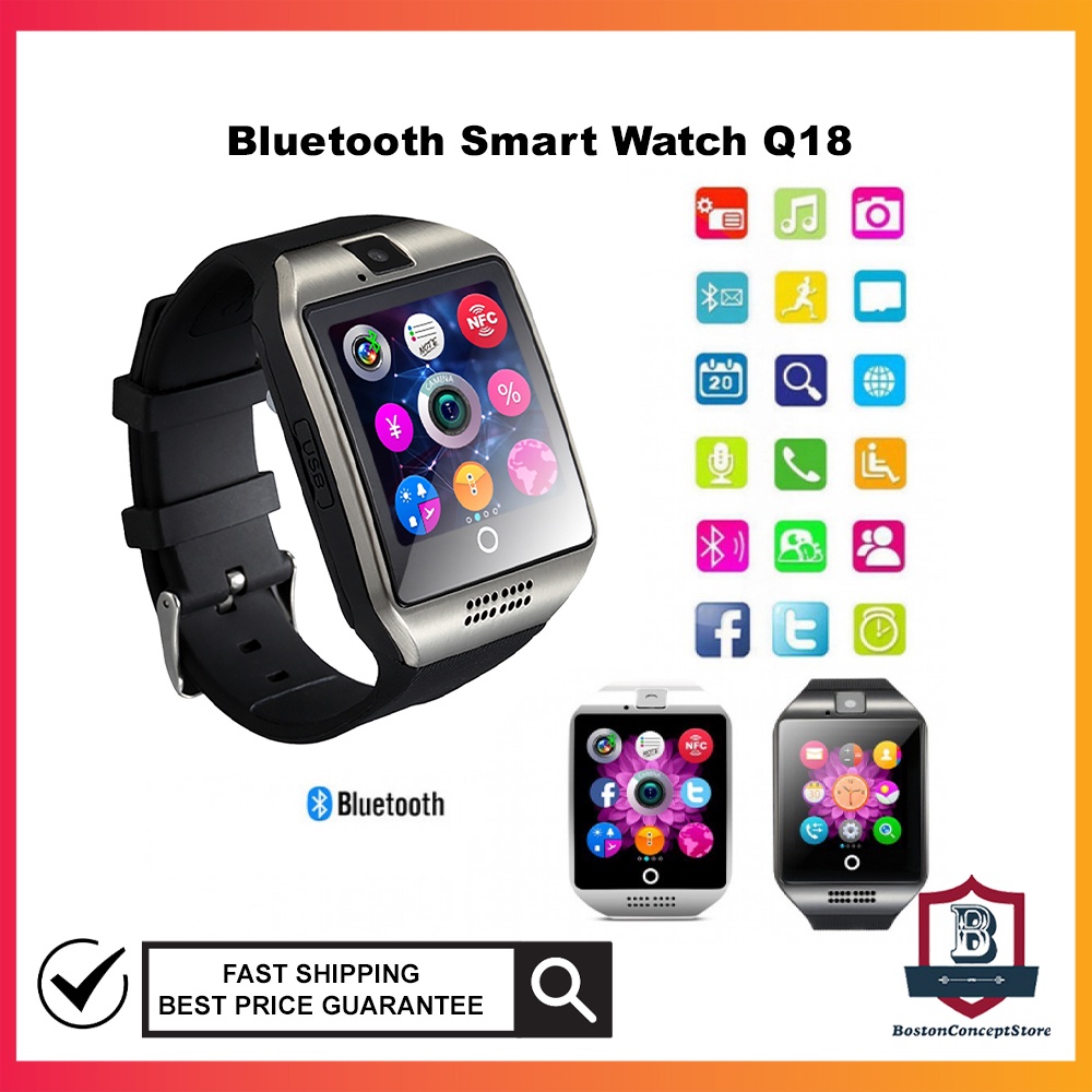 Q18 smartwatch sim discount card