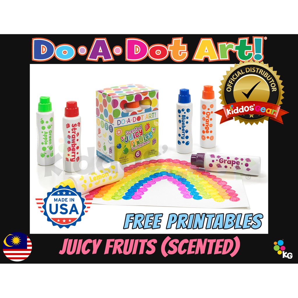 Do-A-Dot Art Juicy Fruit Dot Art Markers