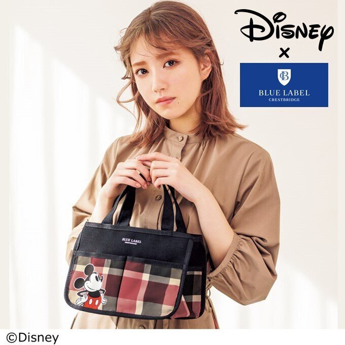 Japan Magazine Blue Label Crestbridge vs Mickey Multipurpose Storage Top  Handle Bag