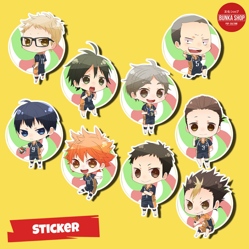 Haikyuu Karasuno Anime Sticker Pack Shopee Malaysia