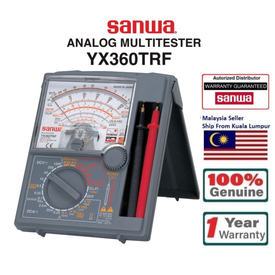 Sanwa YX360TRF Analog Multimeter (NEW & ORI SANWA) Shopee Malaysia