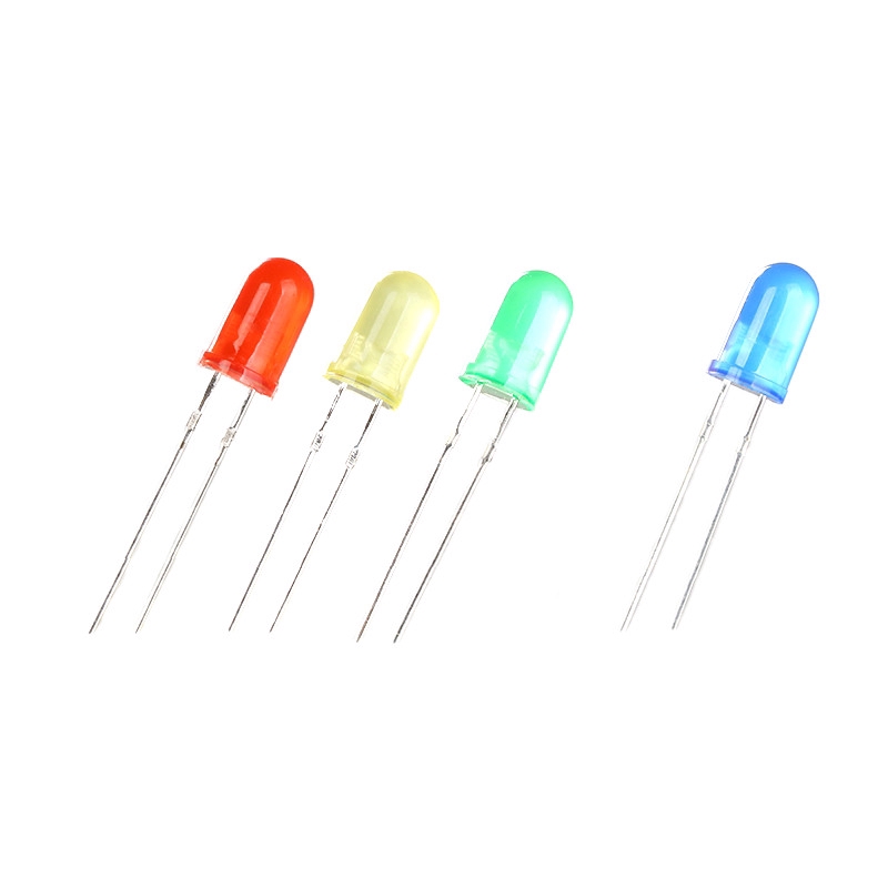 100pcs/lot LED Diode 3MM F3 Green Blue Red Yellow Light Emitting Diode ...