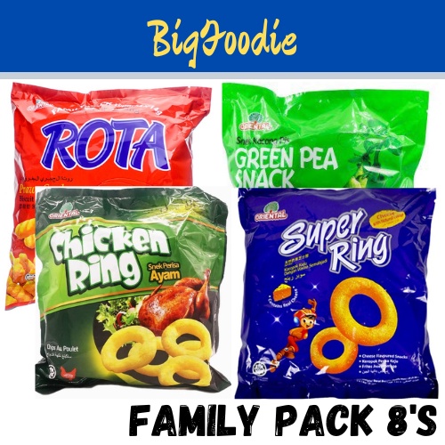 [BFD] Oriental Food Corn Snack 14gx8s (SuperRing/Rota/ChickenRing ...