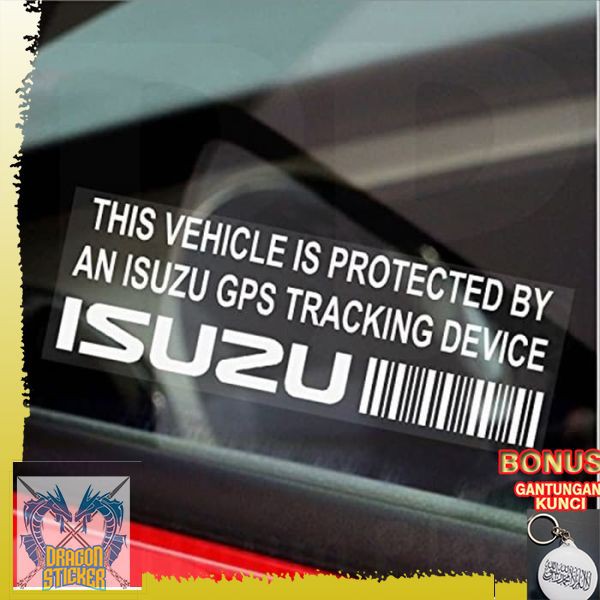 Isuzu gps Sticker protected by isuzu tracking device 1pcs Dragon ...