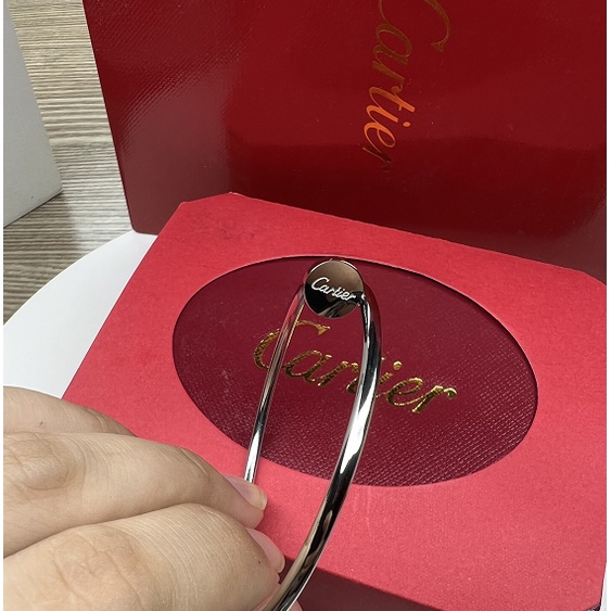 New Silver Car Tier Juste Un Clou Classic Bracelet 18K Yellow Gold SLIM VERSION Shopee Malaysia