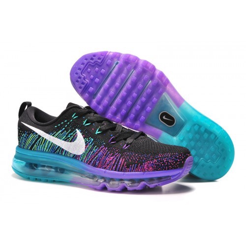 Flyknit air max 2014 womens running shoes - black/purple sale