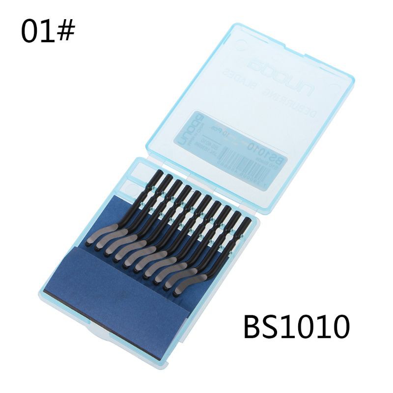 guangzhou Rapid Steel Rotary Blade BS1010 BS1018 BK3010 Blade Plastic Copper Aluminium Corner Tear Deburring Trimming Tools Trimmer Blade Pack of 10