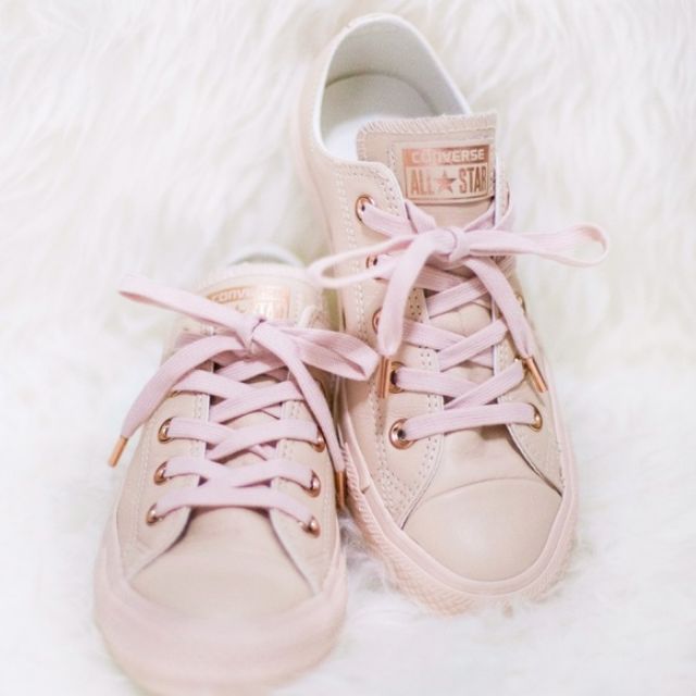 EXCLUSIVE CONVERSE Pastel Rose Gold Nude Limited Edition Shoes Shopee Malaysia