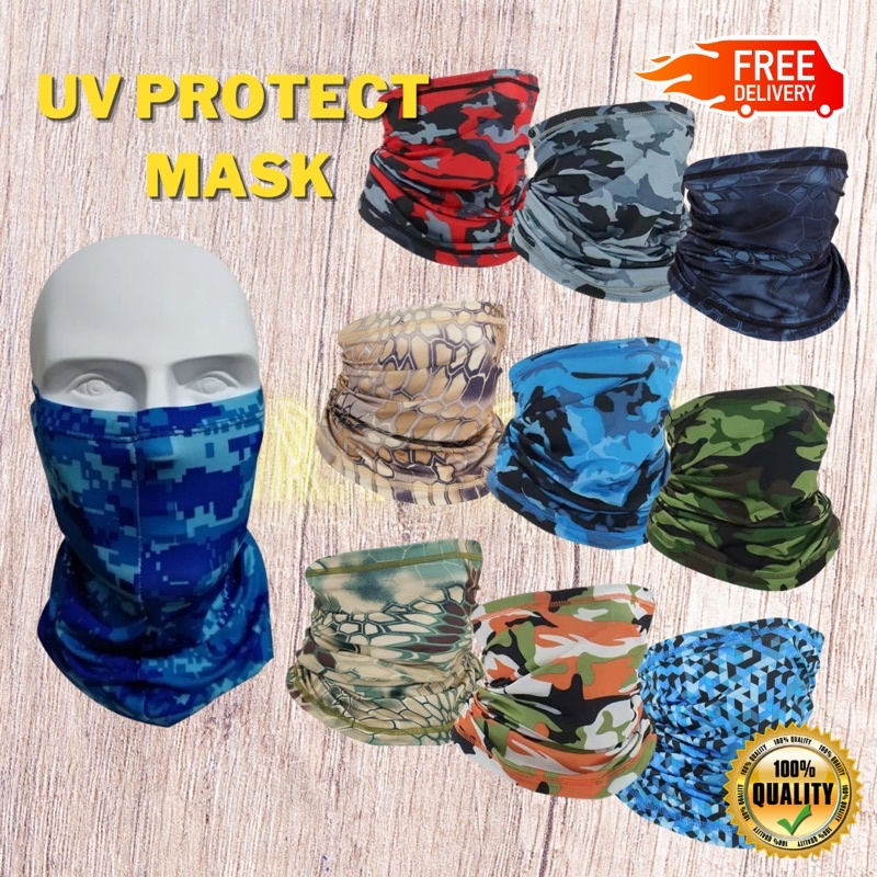 UV Protect Fishing Face Mask Anti-Dust Mask Bandanan Headscarf