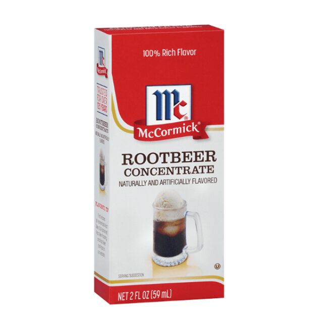 MCCORMICK® NATURAL & ARTIFICIAL FLAVORED ROOT BEER CONCENTRATE EXTRACTS