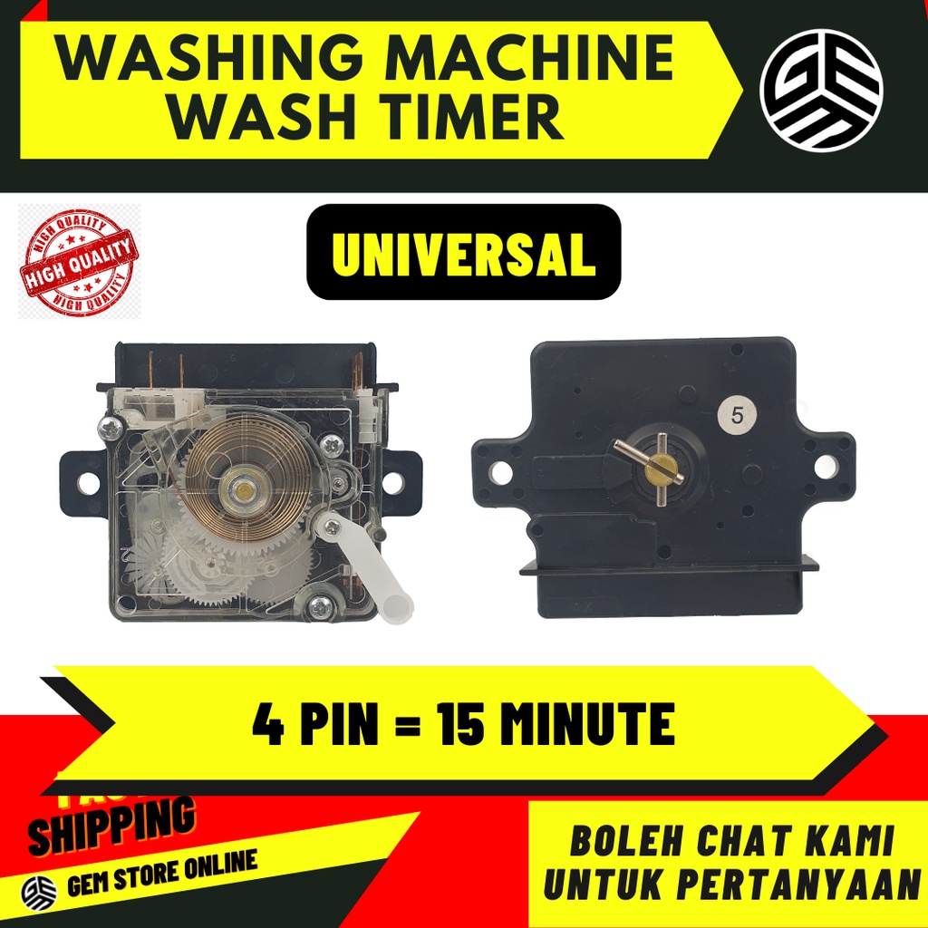 Sharp Toshiba Haier Semi Auto Washing Machine Wash Timer 4 Pin VH7200