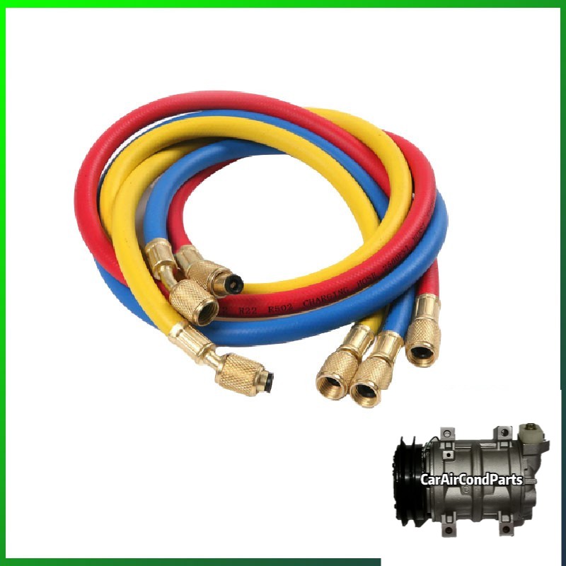 ️PRICE FOR ONE️1.3m 1/4'' R12 R22 R134a Refrigerant Freon Charging Hose ...