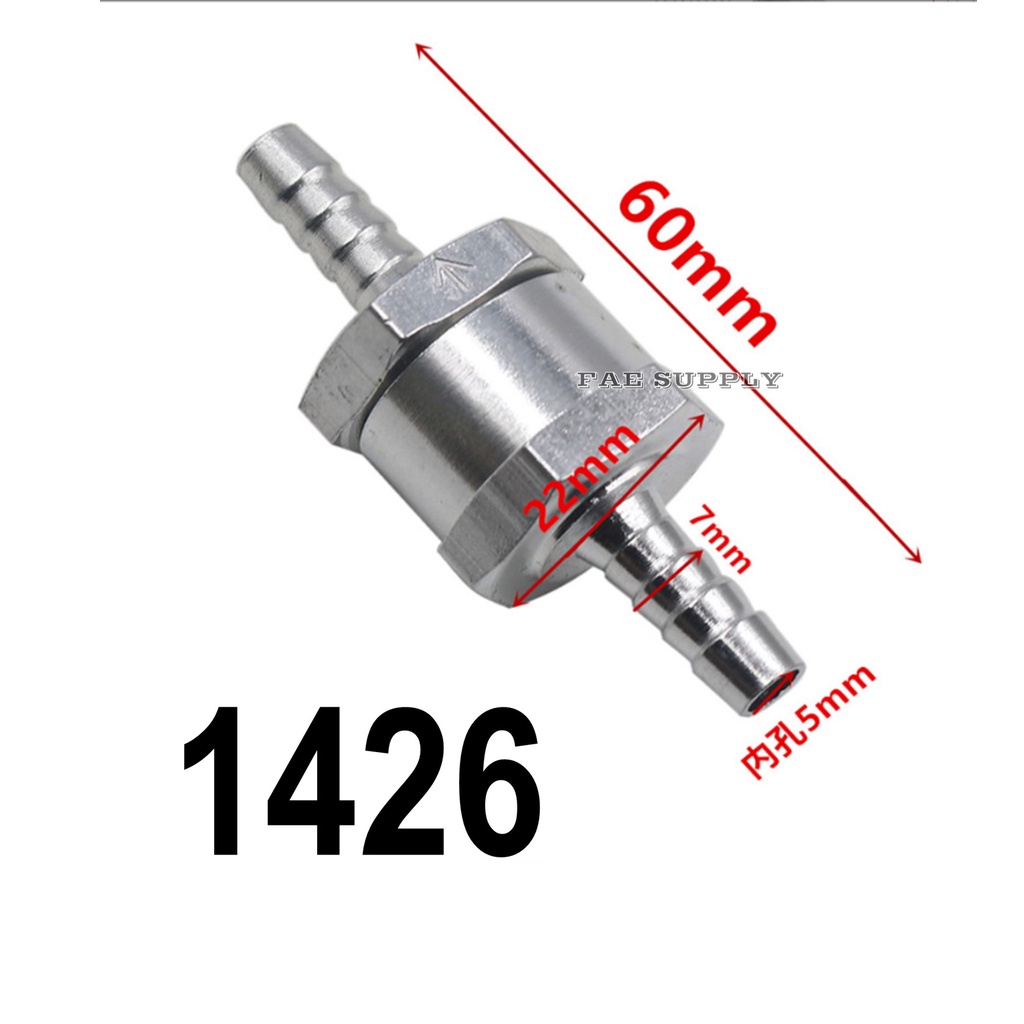 Aluminium Alloy One Way Fuel Non Return Check Valve Petrol diesel Non Return Valve For Car