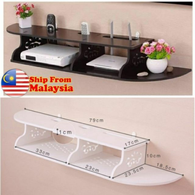 DECORDER TV DVD RACK MODERN WOOD | Shopee Malaysia