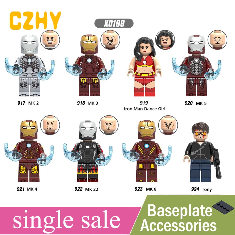 Iron Man MK Series Avengers Toys Marvel Blocks Minifigures Educational ...