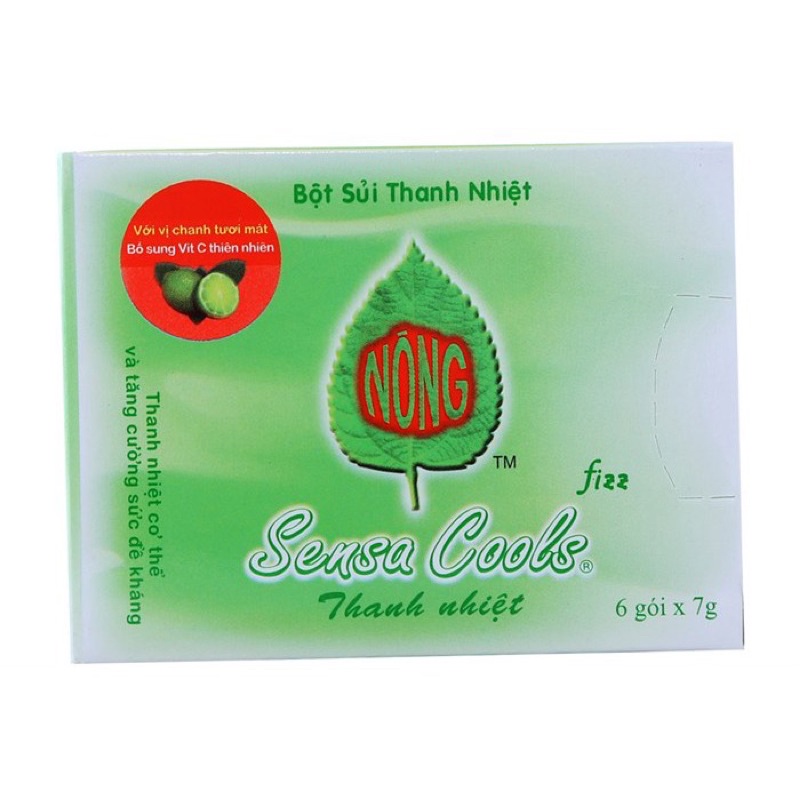 Bot Sui Thanh Nhiet Sensacool Sensa Cools Effervescent Powder 42g(6pack ...