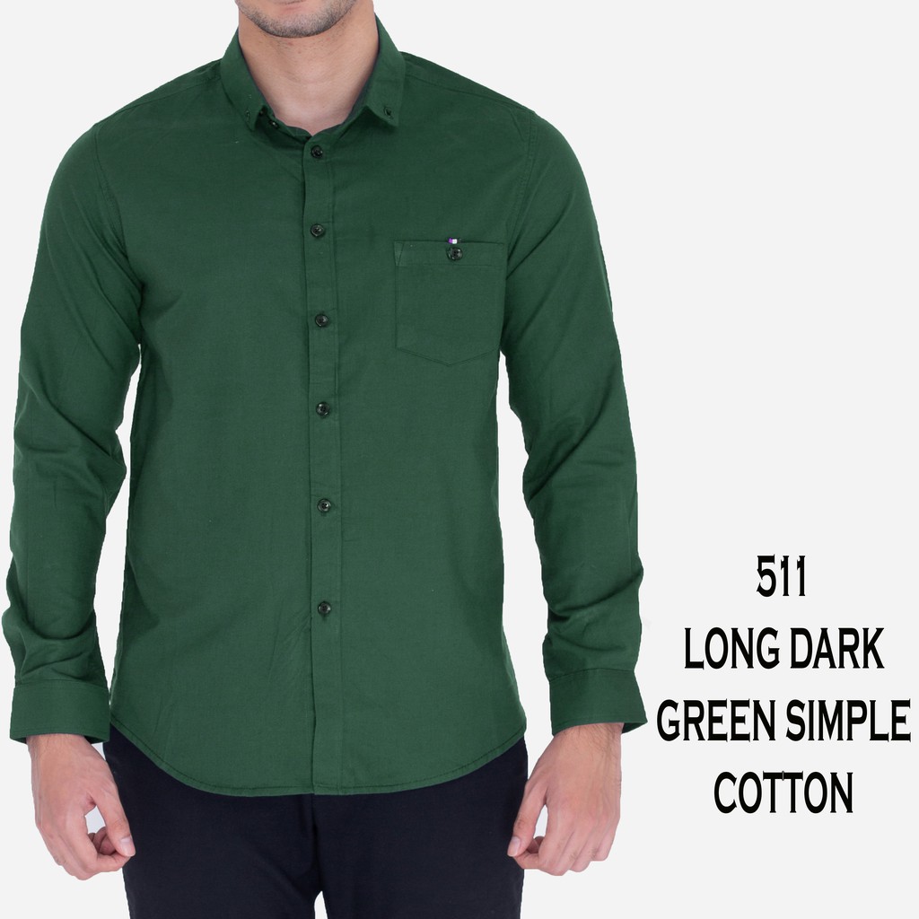 Green long shop sleeve shirt