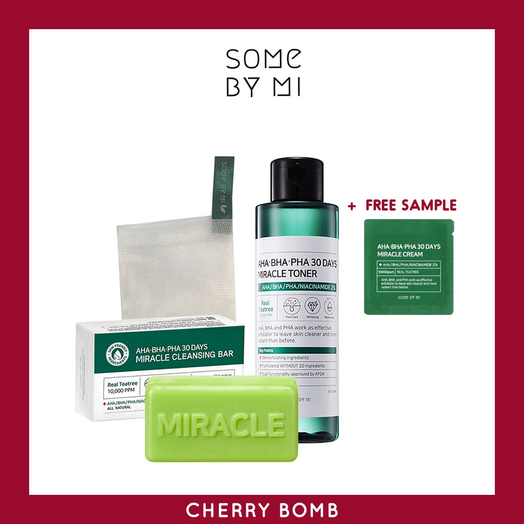 [SOME BY MI] AHA BHA PHA 30 Days Miracle Toner & Soap Set (Bubble Net ...