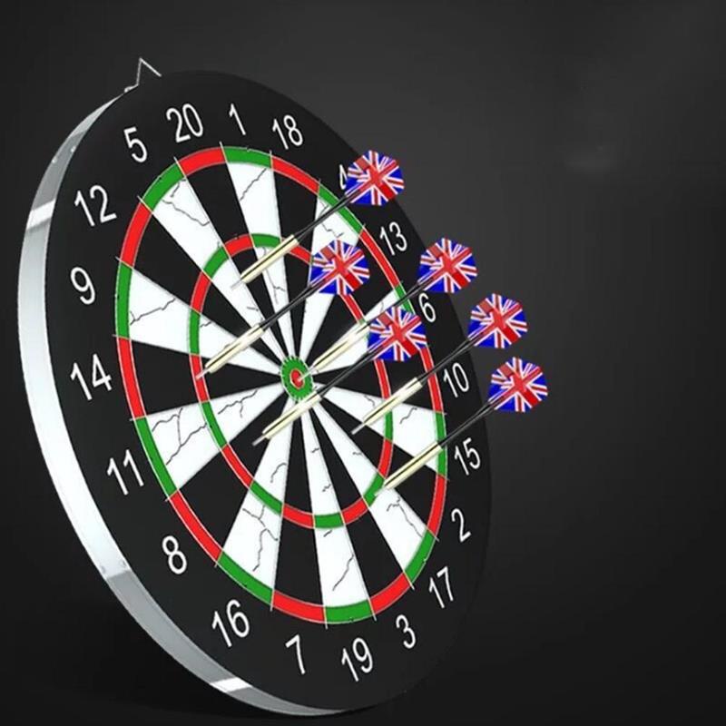Portable 18 Inch Double Sided Dart Board Hanging Dart Bullseye Target