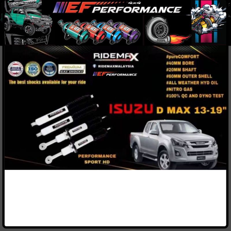 ISUZU DMAX RIDEMAX LIFT UP 2