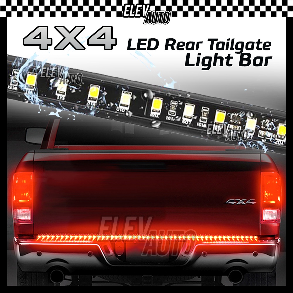 Universal 4x4 Pickup LED Rear Tailgate Light Bar Lamp Hilux Vigo Revo ...