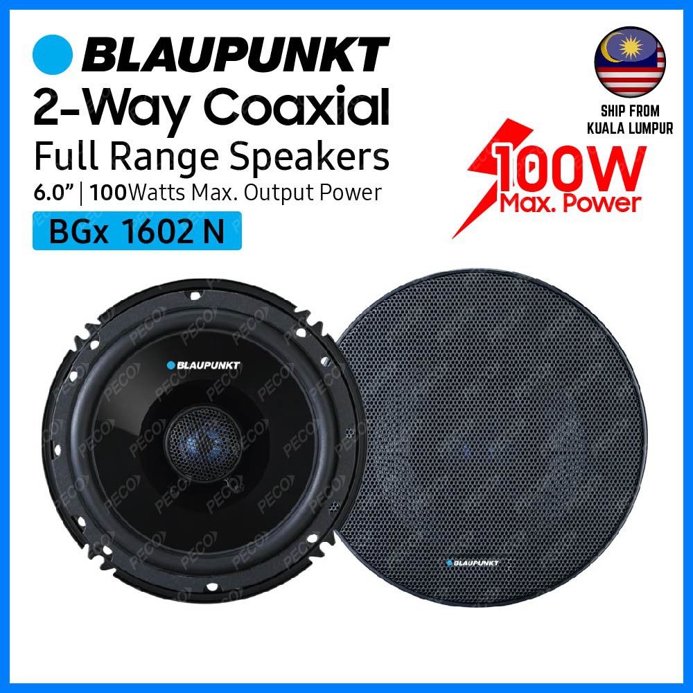 BLAUPUNKT Speaker BGx 1602 N 6" 2Way Coaxial Full Range Speakers