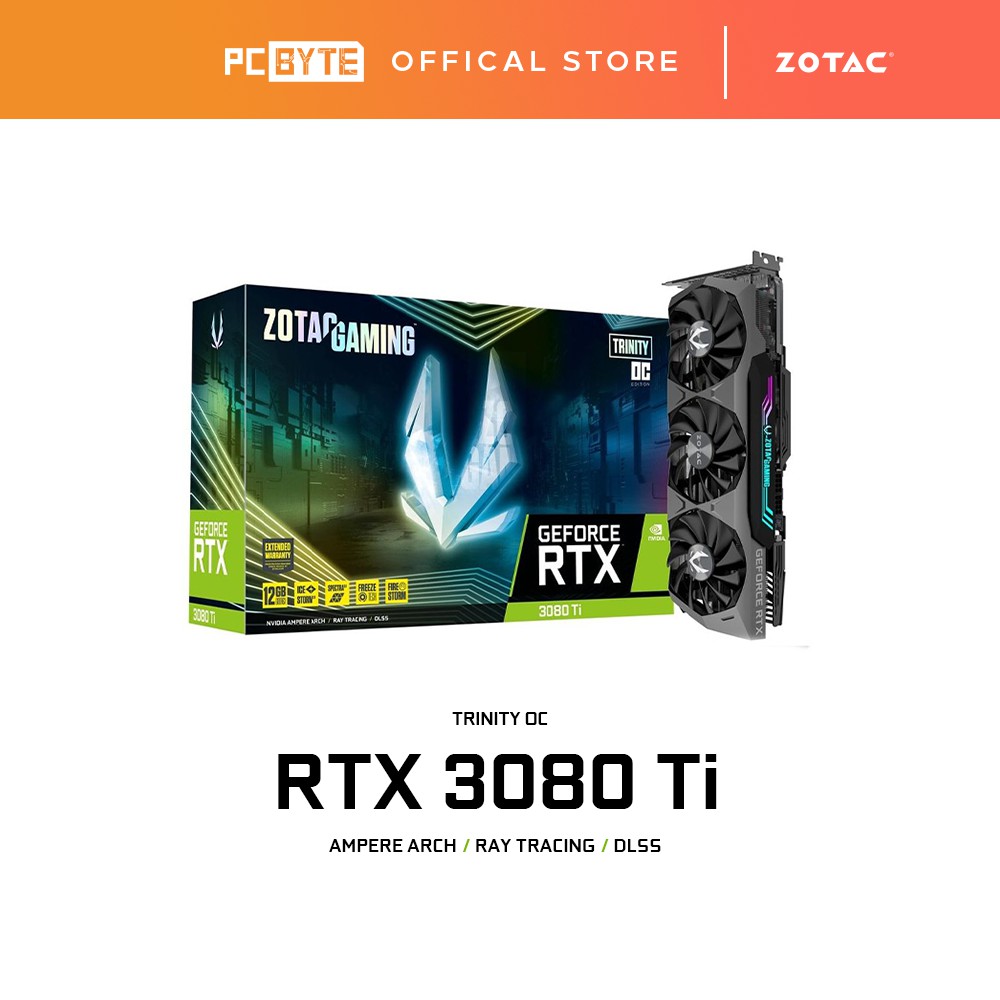 ZOTAC GAMING NVIDIA GeForce RTX 3080 Ti TRINITY OC 12GB GDDR6X Graphic ...