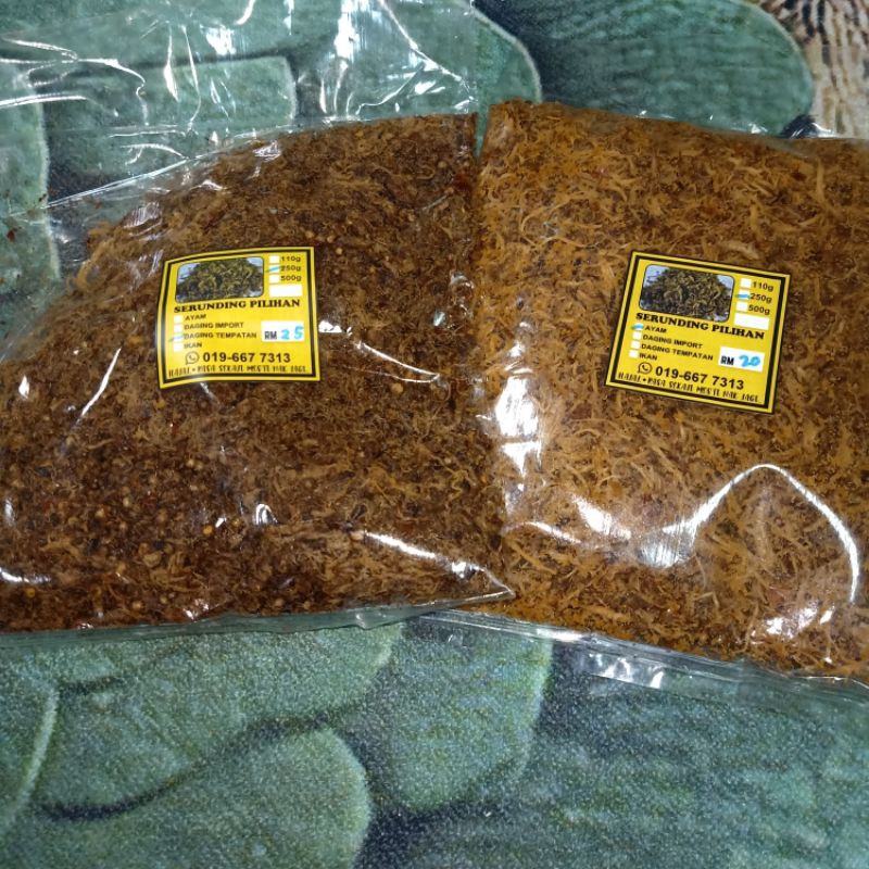 💥Sedap🌷 Ready stok🌸SERUNDING DAGING dan AYAM Kampung Laut . MEAT FLOSS ...