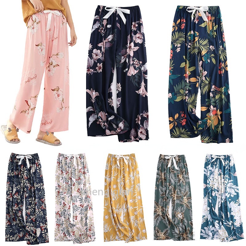 Summer Fashion Women's Chinese Traditional Vintage Style Loose Casual Thin Pants  Female Cotton Linen Floral Print Ankle Trousers - AliExpress